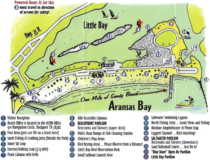 Map of Rockport Beach