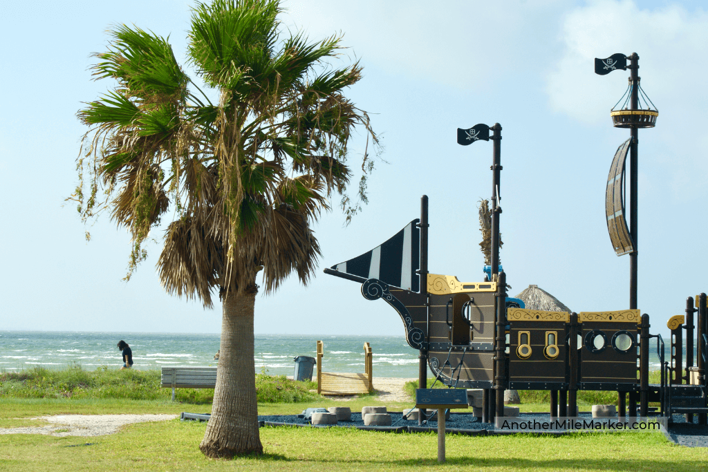 One of the several playgrounds on Rockport Beach